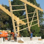 construction d'un grand manège équestre à Saint Rémy de Provence